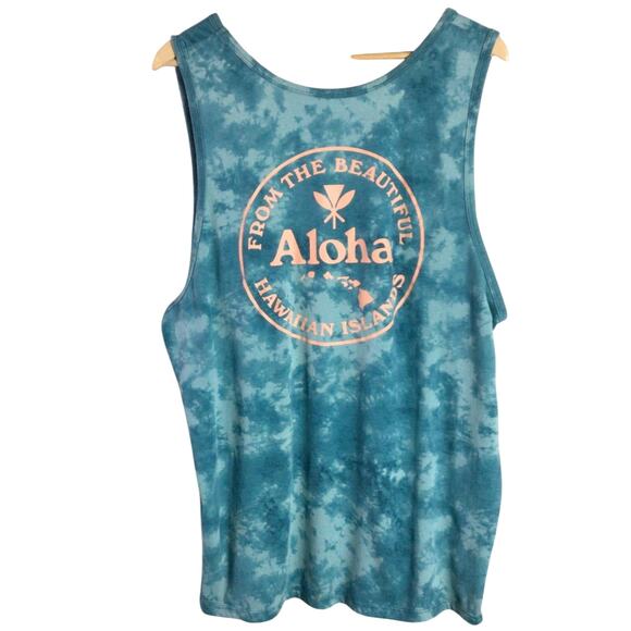 Aloha Hawaii Old Navy Tank Top Green 2XL XXL - Picture 1 of 5